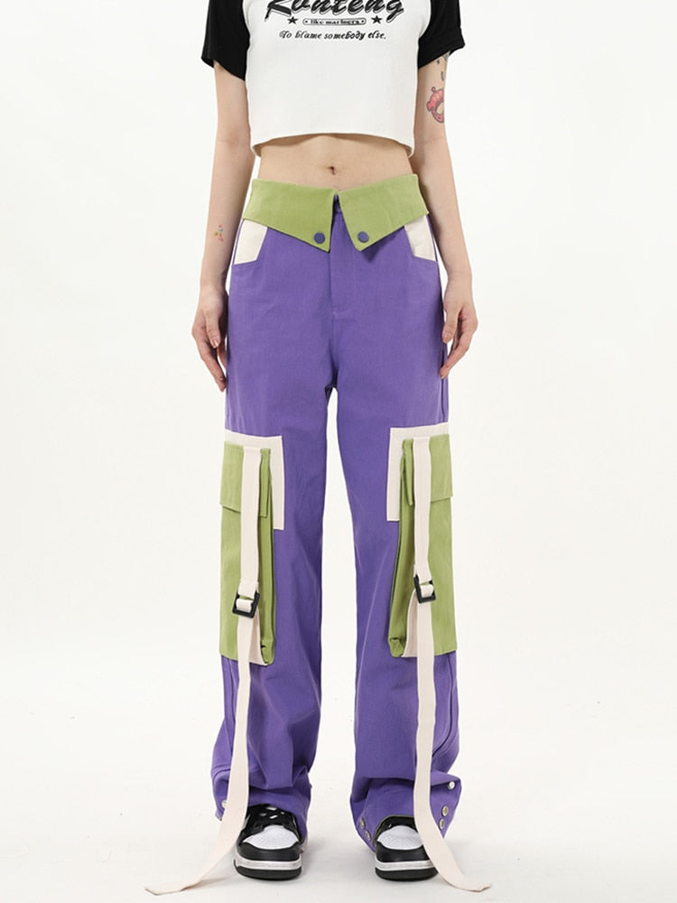 High Street Fashion Oversized Pocket Cargo Pants